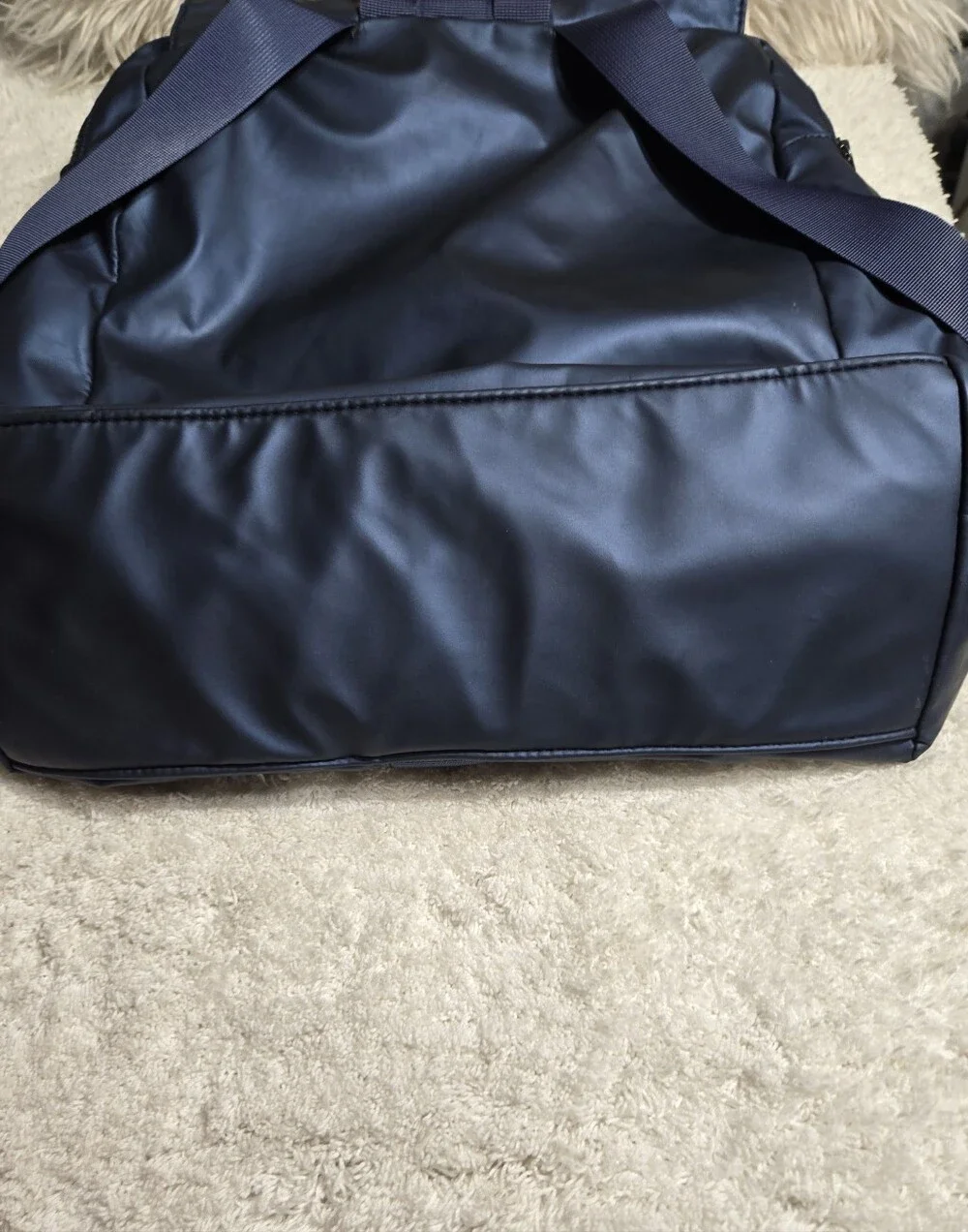 Blue Retro Backpack Bench Carry Ons Blue